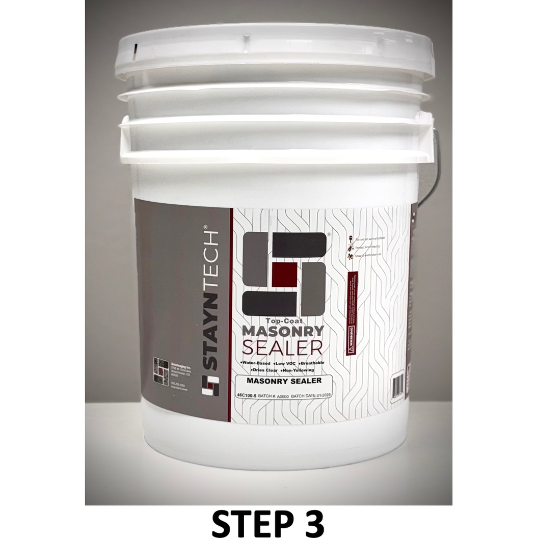 Stayntech® Masonry Top-Coat SEALER: 5 gallons